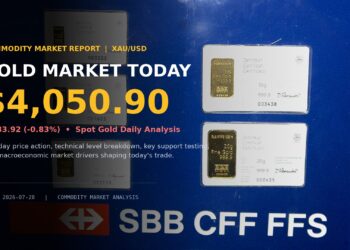 Gold price today cover image featuring 100g fine gold bullion bar and market price overlay